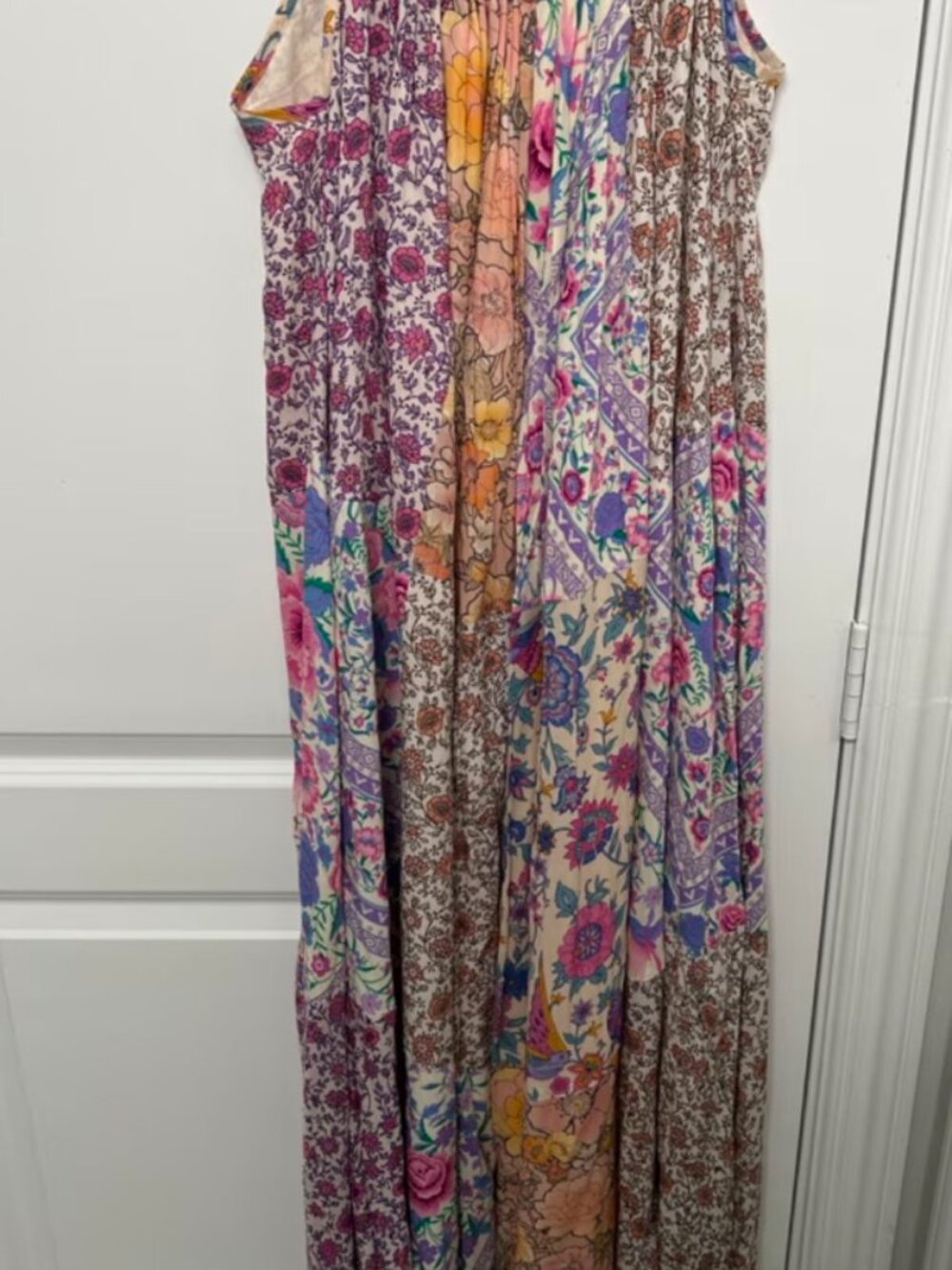 Spell & The Gypsy Renew Patchwork Strappy Maxi Dress | Medium | NWOT | Rare - Picture 7 of 12